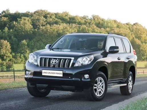 Self-drive rental SUV arranged for pickup at Kigali International Airport
